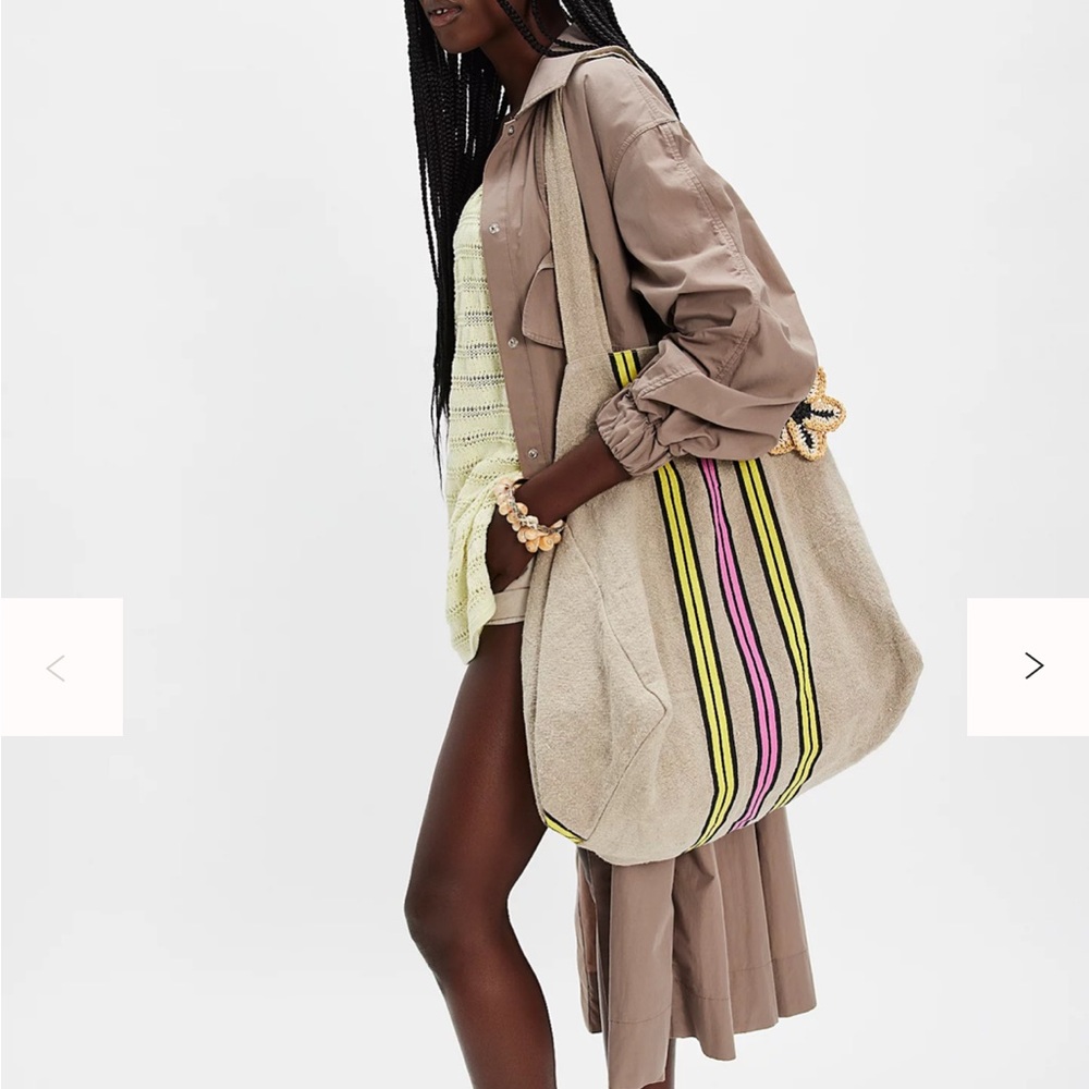 Free People, Seaside Striped large Tote NWT